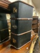 A vintage travel trunk