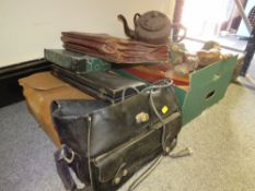 A quantity of assorted collectables to include a radiogram A/F