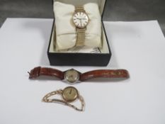 A vintage Rotary wristwatch together with a Lusina wristwatch and another (3)