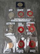 A 1937 Coin Year Set farthing - crown together with a 1935 crown