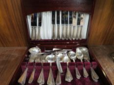 A cased canteen of cutlery
