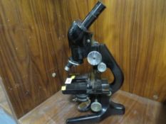 A binocular microscope