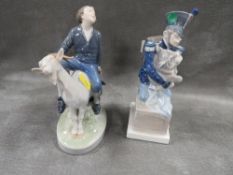 A pair of Royal Copenhagen figures