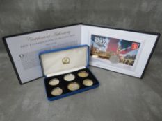 QEII silver 1oz Britannia coins 2016 x 3 (one in postal cover) together with modern crowns