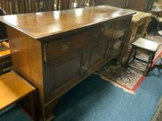 A large oak 20th century sideboard W 185 cm