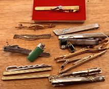 14x div. Schlipsnadeln, Modeschmuck