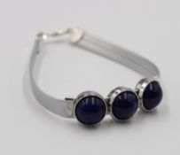Modeschmuck-Armband, Leder, ca. L-18cm