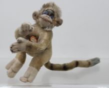 Steiff-Affe, Mungo, nur Schild, ca. H-15cm