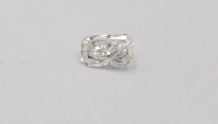 Diamant im Radiant Cut, 0,28 ct, VS1, Labor erstellt