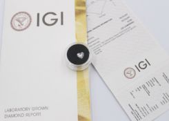 Diamant im Herzschliff, 1,01ct, anbei IGI-Zertifikat, Labor erstellt