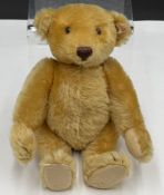 Steiff Teddy, Knopf+Fahne, H-27 cm