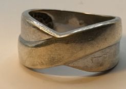 Silberring ohne Stein-925-, RG 52, 3,81 gr
