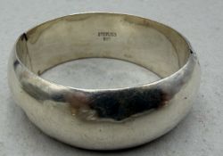 Silber-925- Armreif, mit Dellen, 48 gr., H-2,5 cm