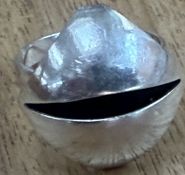 Designerring, Silber, ungedeutete Punze, RG 55, 5,16 gr