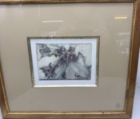 HORST JANSSEN (1929 - 1995) Amaryllis,Lithografie Handmonogrammiert, MG 16x22 cm,  ger/Glas, RG   4