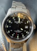 mechan HAU "Madison" New  York automatic, Werk läuft, Titanium, D-4 cm, sehr guter Zustand