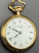 kl. mechan. Damen-Kettenuhr, "Uhlmann" Geneve, vergoldet, Werk läuft, D-2,5 cm
