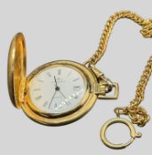 Quartz HTU "Meister Anker" mit Uhrenkette, Double, in Kasten, Werk nicht geprüft
