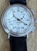 Quartz HAU "Junkers" Pilot Chronograph, limit. Auflage, dies Nr. 1386, european Edition, Lederband,