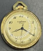 mechan.  Damen Taschenuhr "Pallas" Eppo, Double, Werk läuft, D-3,5 cm