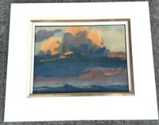 Kunstdruck  (Lithografie)nach Emil Nolde "Ozean" breit gerahmt, RG 53x65cm