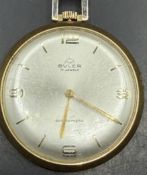 mechan. Buler Frackuhr, Swiss Made, vergoldeter Rand,  1950/1960er Jahre, Werk läuft