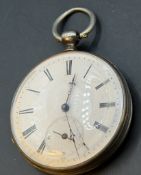 mechan. HTU mit Schlüsselaufzug, Werk läuft, gute Erhaltung, Schlüssel anbei, D-4,5 cm