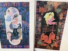 3 Kunstdrucke nach Gurwin KOPEL (1923-1990), MG ca. 55x42 cm, BG ca. max. 40x50 cm, in Platte bezei