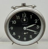 Vintage Blechwecker von Kienzle, Werk läuft, H-10 cm
