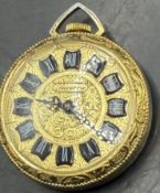 mechan. Damen-Taschenuhr "Apollo", vergoldet, Werk läuft