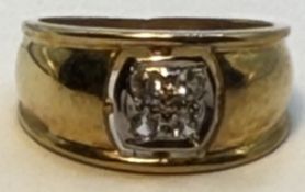 925er Silberring mit klaren Steinen, Silber - vergoldet, 3,0g., RG 53