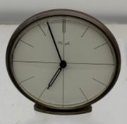 Art Deko "Kienzle" Tischuhr, Messinggehäuse, Werk läuft, H-11 cm