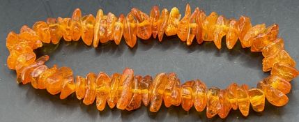 Bernstein-Armkette, Gummizug, L-ca. 18 cm, ca. 10 gr