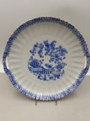 Kuchenteller "Rosslau" China blau, D-25,5 cm