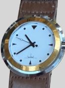 Skyline Armbanduhr, Quartz, Lederband, Werk läuft