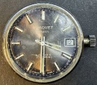 VINTAGE R.JAQUET GENEVE TISSOT & FILS  AUTOMATIC Uhr in umgebauten Gehäuse??, Werk läuft, D-3 cm, G