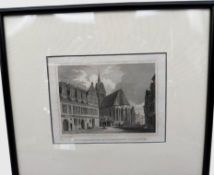 Stahlstich "Hannover" um 1870, ger/Glas, RG 30x26,5 cm