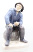 Alter Seemann, Bing & Gröndahl, Entw. Svend Jespersen, Modelnr. 2370, polychrome, H-21cm.