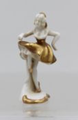 kl. Tänzerin, wohl Dresden, älter, Goldzier, ca. H-7cm