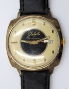 Vintage-Herrenarmbanduhr ,GUB Glashütte Spezimatic, Werk läuft, getragene Erhaltungm ca. D-3,5cm