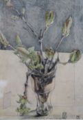 Kunstdruck, Horst Jansen, ger. /Glas, RG 41 x 31cm