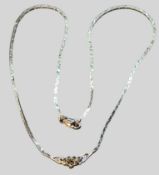 Vintage Collier, Silber-835- mit Safiren, L-42 cm, 6,65 gr.