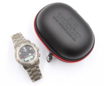 Herren-Armbanduhr,  Tissot T-Touch Multifunktionsuhr, Titan, Werk nicht geprüft, Etui anbei, D-3cm