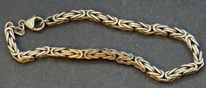 massives Silber-Armband-925-, L-19 cm, 18,28 gr.