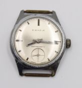 Vintage-Armbanduhr, Kienzle, Handaufzug, ohne Band, Werk läuft, D-3cm