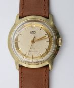 Vintage-Armbanduhr, Ruhla, Handaufzug, Werk läuft, D-3,5cm, Tragespuren