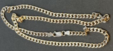 massive Herren-Halskette. Silber-925-, L-50 cm, 19,75 gr