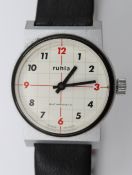 Vintage-Armbanduhr, Ruhla, Handaufzug, Werk läuft, D-3,3cm