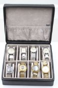8x div. Vintage-Armbanduhren, u.a. Kienzle, Junghans etc., Werke laufen alle an, Alters-u. Tragespu