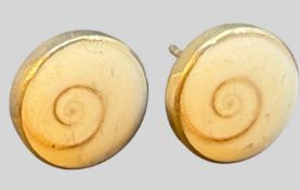 Paar Silber Ohrstecker mit Shiva Eyes, D-1,3 cm, 3,79 gr.